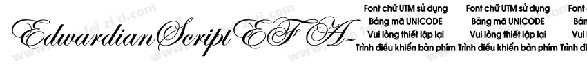 EdwardianScriptEF A字体转换